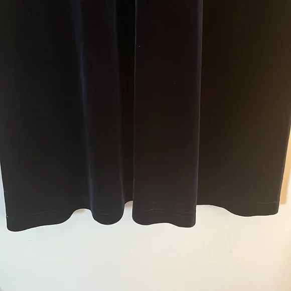 A. B. S. Collection Navy and Black Mini Dress with Velvet and Lace Details - Picture 5 of 13